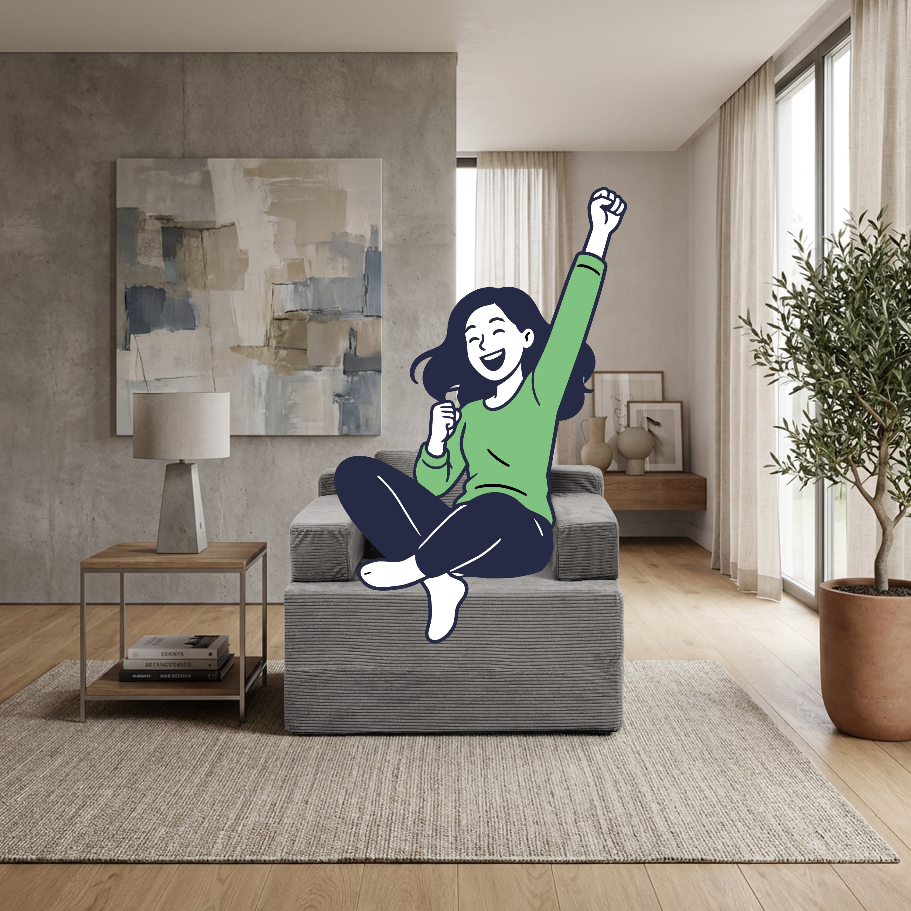 Fold Single Sofa
